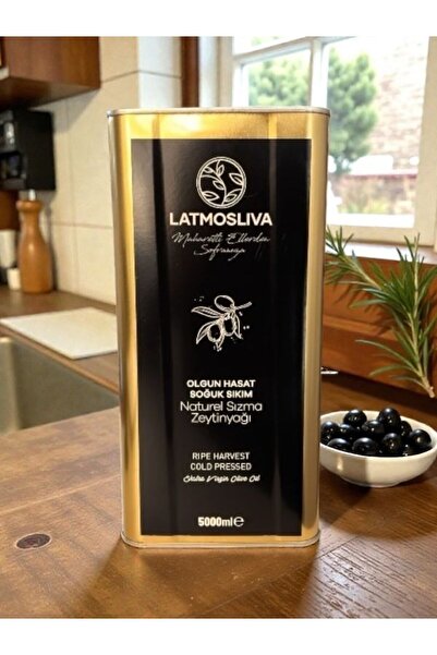 Latmosliva 5 Lt Pestisitsiz Olgun Hasat Soğuk Sıkım Naturel Sızma Zeytinyağı