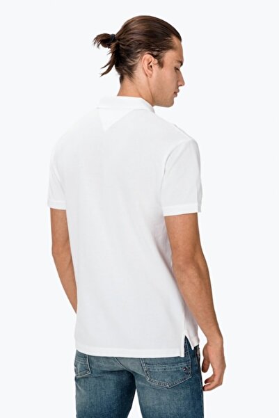 Tommy Hilfiger Tommy Jeans Men's Polo, White, Cotton, M
