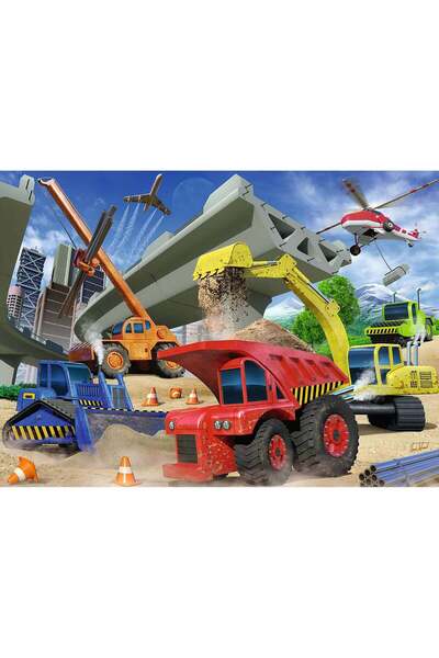 RAVENSBURGER Puzzle Vehicule De Constructii, 60 Piese