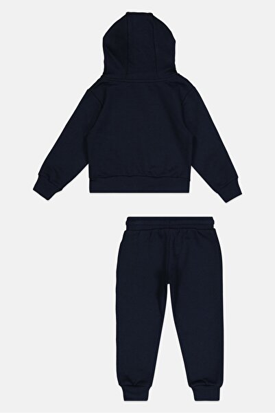 Nautica Toddlers Boy 2 Pieces Graphic Print Long Sleeve Hoodie And Sweatpants Set, Navy