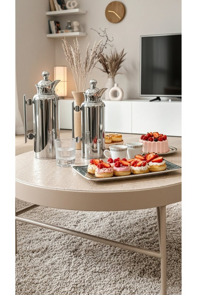 Generic 1 liter/700 ml tea and coffee thermos set