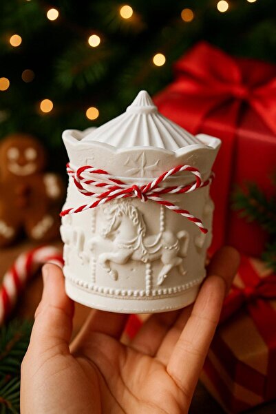 Sisay Home Atlı Karınca Dekor Obje- Yılbaşı Hediyeliği Saklama Kutusu