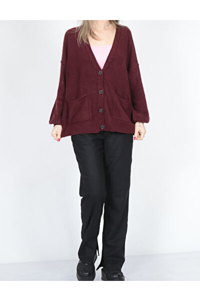 AMERICAN EAGLE Cardigan, Burgundy