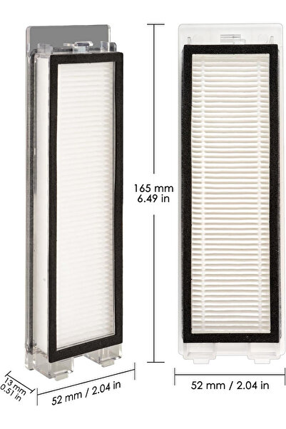 RotRever Roborock Qrevo (Attention! Not S,Pro,Maxv)Compatible Hepa Filter Spare Parts Set-2 Pieces