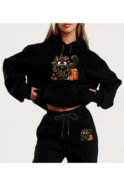 LELVANİ ΓΥΝΑΙΚΕΙΟ ΣΕΤ ΦΟΡΜΑΣ ΜΕ ΚΟΥΚΟΥΛΑ ΚΑΙ ΕΜΠΡΙΜΕ ΣΧΕΔΙΟ ΓΙΑ ΤΑ ΧΡΙΣΤΟΥΓΕΝΝΑ