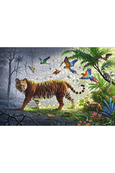 RAVENSBURGER Wooden Puzzle Tiger, 500 Pieces