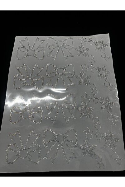 Pratik aksesuar PREMİUM Ütü ile Yapıştırılabilir Tek kalıp 4 Desen Cam aksesuar 1 Adet GÜMÜŞ