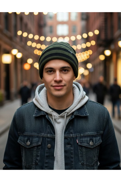 Evendi Hat, Green/Black