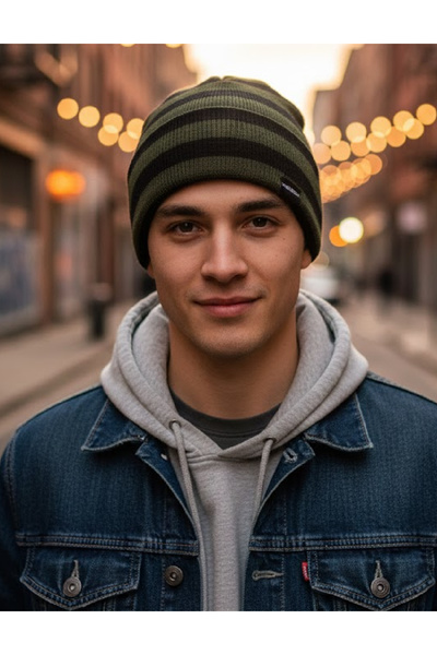 Evendi Hat, Green/Black