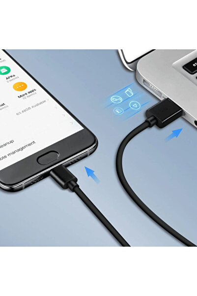 Spacer Data and Charging Cable - USB to MicroUSB 2.1A - 1 meter - Black (Fast Charging)