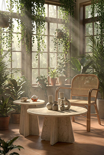 PDMPOİNT DOLAP MARKET Hitit 2'li Orta Sehpa 72 cm-40 cm, İskandinav Orta Sehp...