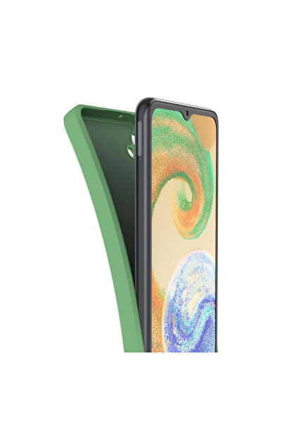 Samsung Case for Galaxy A13 5G made of velvety silicone with camera protection - Green