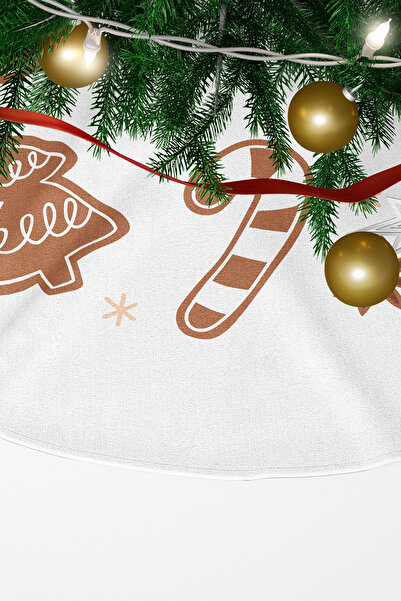 EsnafAli Baston alb Modele de Crăciun pentru casă Acoperire pentru copac de pin