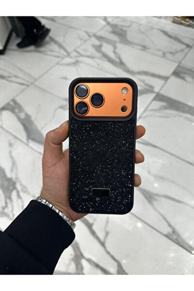 Bilişim Akademi حافظة متوافقة مع هاتف iPhone 17 Pro Max حافظة لامعة ذات نمط ف...