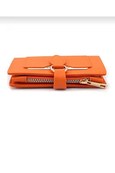 Baykuş Boutique Orange Women's Wallet and Accessories