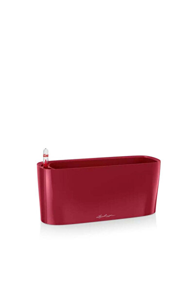 Lechuza Delta 10 Self-Watering Planter, 2 L, Glossy Burgundy