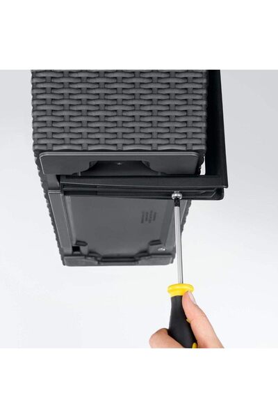 Lechuza Suporturi de montare Balconera, albe, compatibile cu dimensiunile 50 și 80, plastic durabil, cu șurub