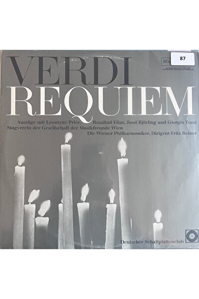 Verdi - ORİJİNAL DÖNEM BASKI KLASİK MÜZİK PLAKLARI