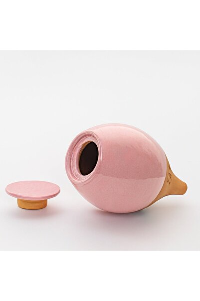 LUTOYA Pink self-watering plant pot LUTOYA, decorative ceramic terracotta, 700 ml