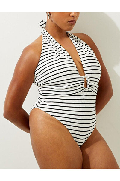 Evendi Swimsuit, Black/White