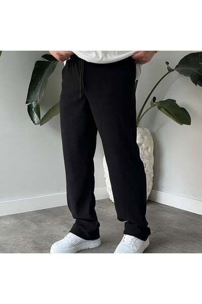 Patch & Loom Erkek Fitilli Baggy Relax Havlu Kumaş Pantolon