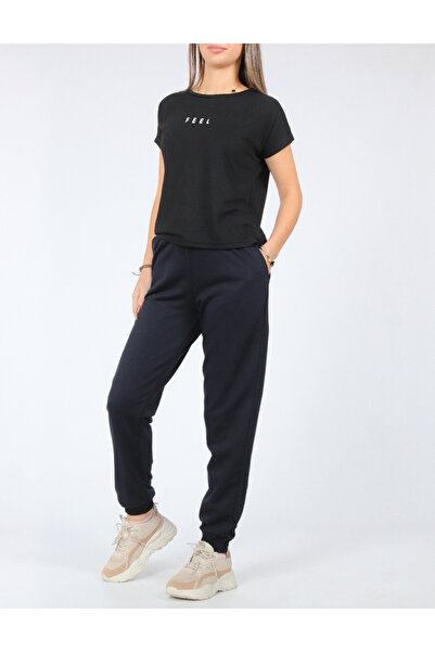 Evendi Pants set, Black/Cream