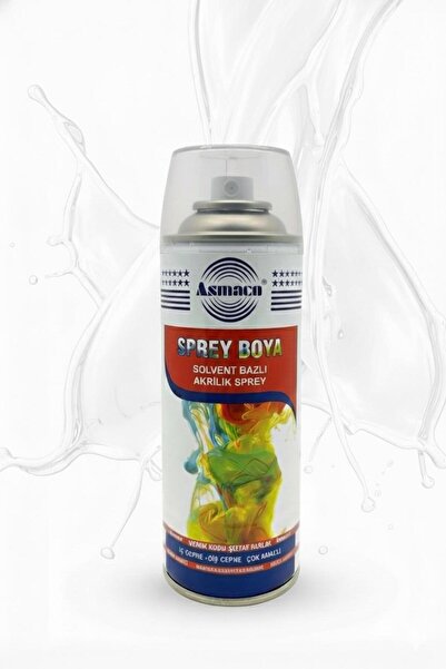 AKBELLİ GROUP Asmaco Çok Amaçlı Solvent Bazlı Akrilik 400 ML Sprey Boya Alümi...