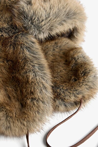 Bershka Faux fur beanie