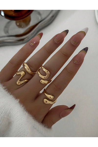 Evendi Ring Set, Gold