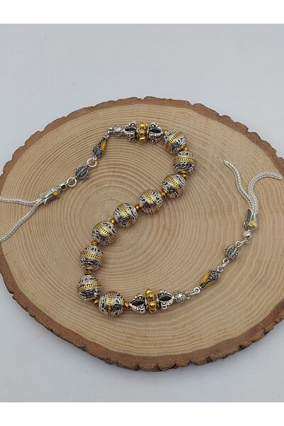 Yasamtohumu سلسلة زازا بريستيج – مسبحة زازا منقوشة قابلة للتجميع 12.5*12 مم (61246)