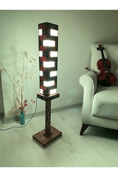Store Bluetooth Kontrollü Dimmer ve Zaman Ayarı El Yapımı Ahşap LED Lambader