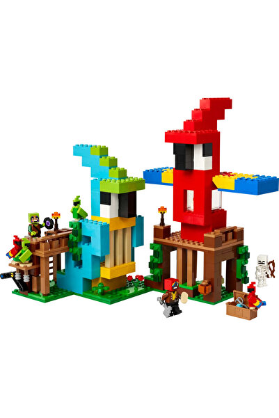 LEGO Construction Set - Minecraft Parrot Houses 535pcs - 8 Years +