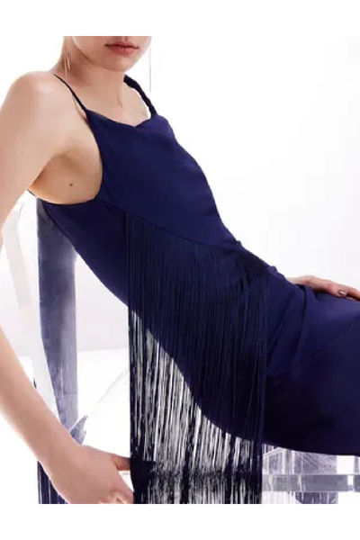 Karen Millen Long dress, Navy blue