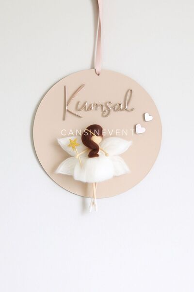 cansınevent Peri Kızı Kapı Süsü Doğum Odası Bebek Kapı Süsleme Hediyelik