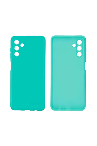 Samsung Case for Galaxy A04s made of velvety silicone with camera protection - Turquoise