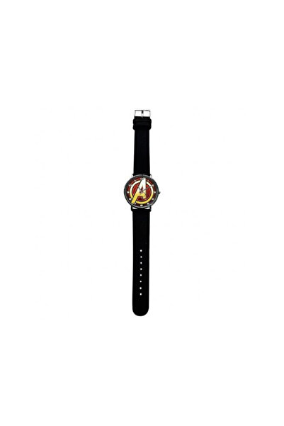 AVENGERS Children's analog watch, logo, PU and metal, 6 x 9 x 8 cm
