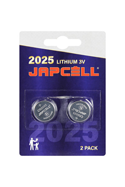 Japcell Set 2 batteries CR2025 3 V Lithium