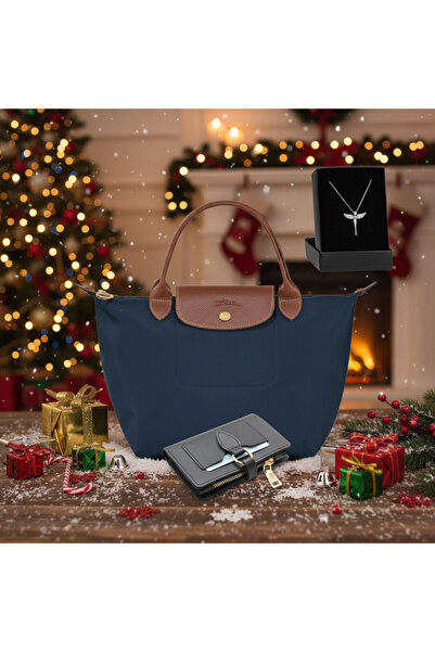 Givenza 🎁 Yeni Yıla Özel Kişiye Özel Hediyelik Set – Çanta + Cüzdan + Kolye