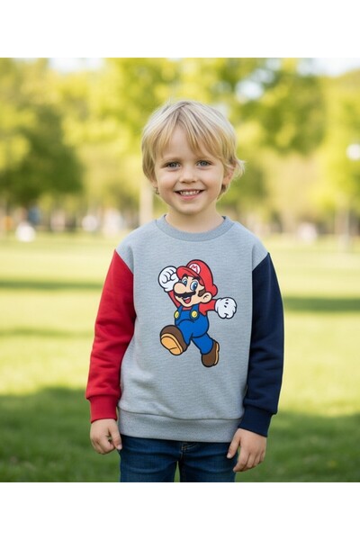 SeaBubbles Mario Winter Swea pentru băieți tricou