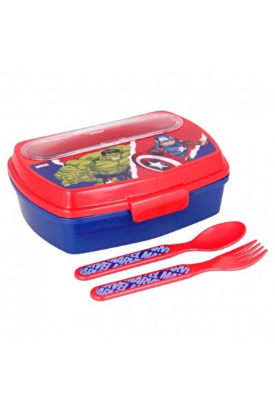AVENGERS Sandwich box, Avengers, with cutlery
