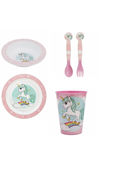 UNICORN Rainbow 4-piece Breakfast Set