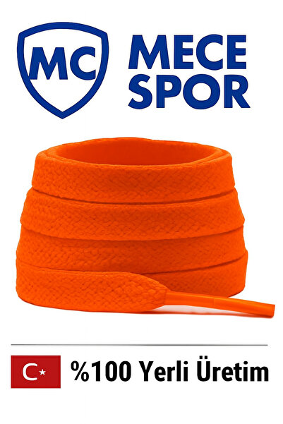 MECE SPOR Orange Shoelaces Flat Orange Shoelaces