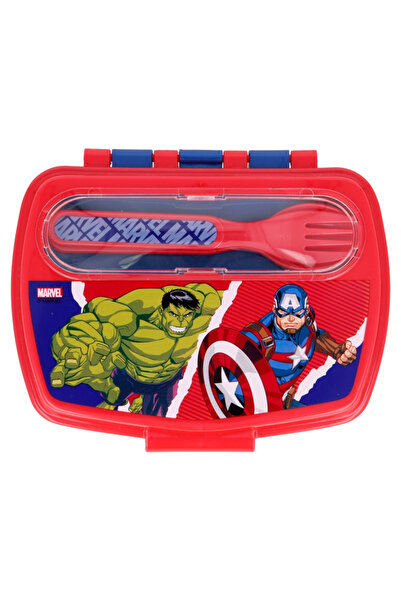 AVENGERS Sandwich box, Avengers, with cutlery