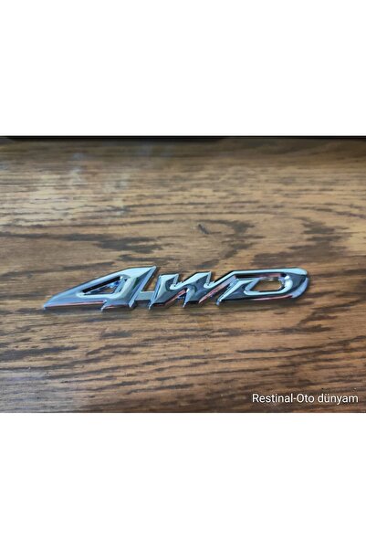 restinal 4WD Metal Krom Arma Oto Bagaj Kapı Çamurluk 3M Bantlı 4x4 Dört Çeker...