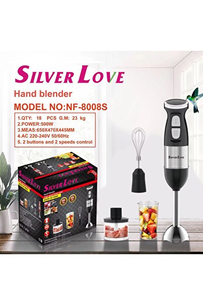 OEM 4-in-1 500 W vertical blender with chopper and 600 ml jug – mixing, chopping, smoothies, sauces