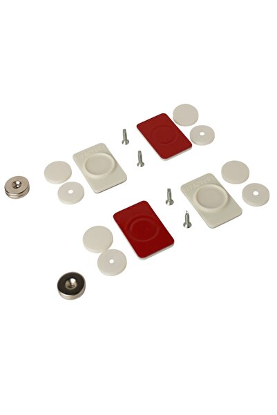 3dFactory Set of magnetic license plate holders Invisible - 4 pieces (front + back), white