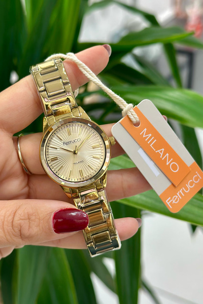 Ferrucci Çelik Kordon Su Geçirmez Garantili Kadın Kol Saati