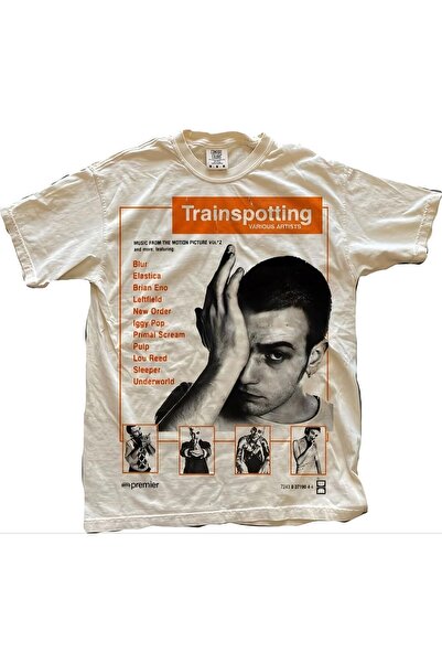 MAYDAY CULTURE Trainspotting bela unisex majica za žene i muškarce vintage t-...