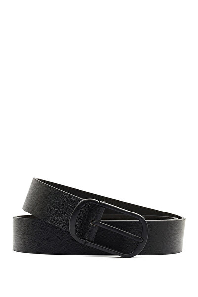 Derimod Men's Black Leather Belt 000A2D1306918
