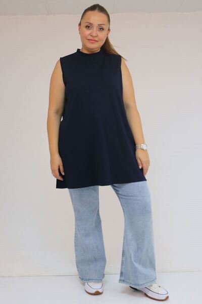 Eslina 58509 Plus Size Long Modal Underwear - Navy Blue